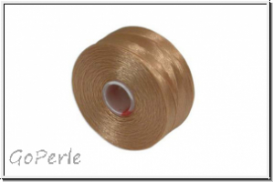 S-Lon, Size D, Beading Thread, Fdelgarn, tan, 1 Spule